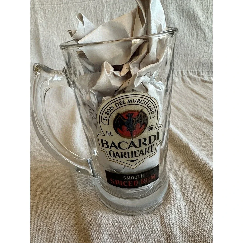 16oz Bacardi Spiced Run Glass Mug